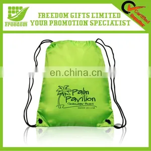 Promotional Logo Branded Polyester Drawstring Bag thumbnail-1