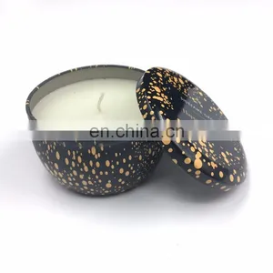 Wholesale Round Ball Shape Metal Scented Travel Candle Tin thumbnail-3