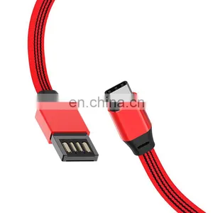 Metal Braided Flat Usb Magnetic Phone Charger Type-c Cable Usb 3.0 Data Link Cable thumbnail-3