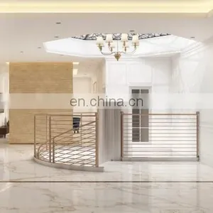Top Class Aluminium Stainless Steel Stairs Indoor Design Pillars Post With Black Golden Colour thumbnail-2