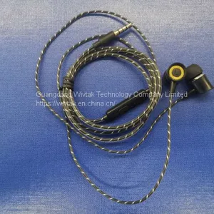 Factory Price OEM/ODM Wired Earphone Handsfree Mic Headphone In-ear Headset Water Proof Earbugs With Metal Resonantor thumbnail-1