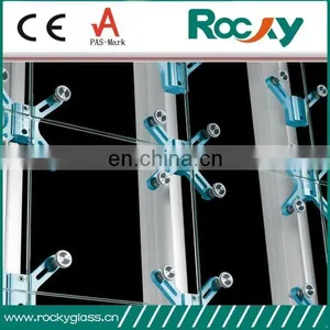 10mm 12mm Thick Tempered Glass With Holes for Spider Curtain Wall thumbnail-3