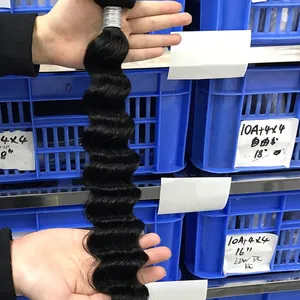 KHH Raw Human Wavy Hair Extensions Company, Raw Indian Temple Hair Directly From India thumbnail-1