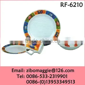 Hot Sale Animal Designed Oversized Unbreakable Porcelain Dinner Set for Decoration thumbnail-1