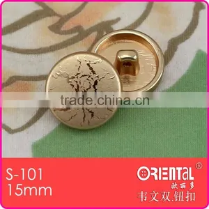 Fancy Plastic Shank Button With Crack Gold for Lady's Fashion thumbnail-1