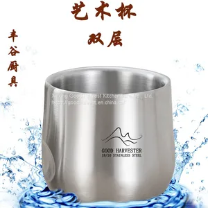 120-200ml Double Wall Stainless Steel Coffee Cup | Creative Mug | Lightweight Coffee Mug | Tea Cup | Coffee Lover | Tea Lover | Stainless Steel Tableware thumbnail-1