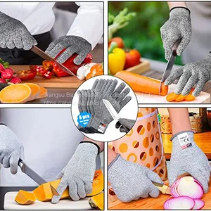 Breathable Cheap Price Level 5 Cut Resistant Gloves Kitchen Restaurants Sharps and Safety Protection Gloves thumbnail-2