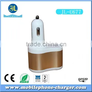 High Efficiency Universal Car Charger Usb Car Cigarette Socket Power 2 Port Usb Charging 3.1 Amp Car Charger thumbnail-2