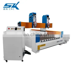 CNC Router Stone Working Machine 1325 CNC Stone Carving Router Machinery Headstone Engraver With Double Heads thumbnail-3