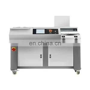 BM600P Cheap Price 420Books/Hour Electricity Heavy Duty A3 Glue Book Binding Machine Glue thumbnail-4