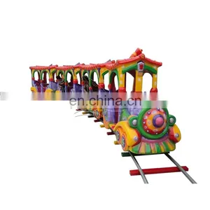 Children Party Train With Closed Train Cabin Cheap Electric Train for Sale thumbnail-2