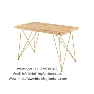 Gold Legs MDF Side Table thumbnail-1