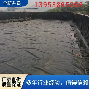 2.20mm Thick HDPE Anti-seepage Geotextile Membrane With Smooth Surface Inside the Cement Wastewater Sedimentation Tank Liner thumbnail-2