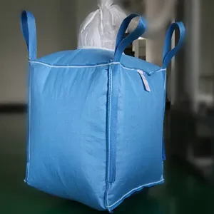 1000kgs Jumbo Bag FIBC PP Super Sack 1ton Big Bag 1.5ton Bulk Bag With Baffle for Black Carbon thumbnail-1