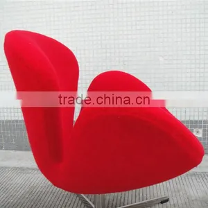 Fiberglass Modern Restaurant Swan Chair Yellow thumbnail-2