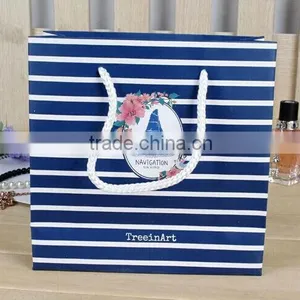 Navy Blue Gift Paper Bag/fancy Shopping Bag thumbnail-1