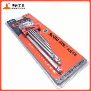Industrial-grade Ball-head Hexagonal Wrench Set Extended and Medium-length Hexagonal Screw Wrench for Wholesale thumbnail-3