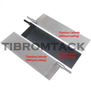 1pc MMO Titanium Anode & 2pcs Titanium Cathodes Electrode Mesh With Ru-Ir Coating thumbnail-3
