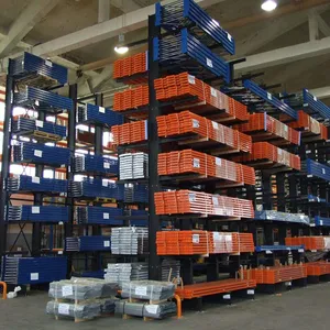Warehouse Rack Cantilever Racking Systems Metal Storages Rack Heavy Duty Cantilever Racks for Sale thumbnail-1