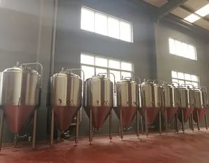 Pub / Beer Bar Large Home Brewing Systems Beer Fermentation Tank Jacketed Conical thumbnail-2