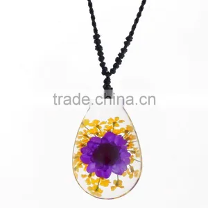 Lovely Gift Real Flowers Resin Fashion Pendant thumbnail-4