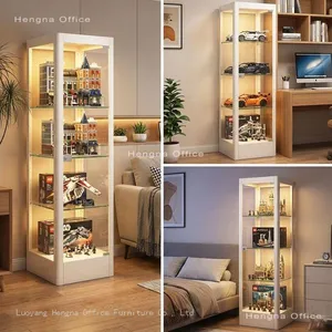Narrow Vertical Display Cabinet | Lockable Safety&Easy Cleaning | Space-Saving Design for Retail Toy Shop Corners thumbnail-4