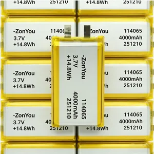 ZonYou 114065 Semi-Solid State 4000mAh Lithium Polymer Battery With 1000 Cycles Life for Automatic Wearable Breast Pump Electric thumbnail-4