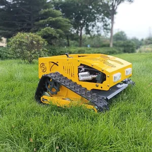 Petrol Industrial Rubber Track All Terrain Self-Charging Commercial One-Button Start RC Bush Trimmer thumbnail-4