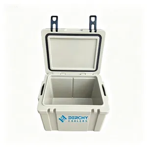 Wholesale Portable 25L Hard Cooler Box With Handle Keep Cold and Hot Food Grade Insulated Cooler for Outdoor thumbnail-3