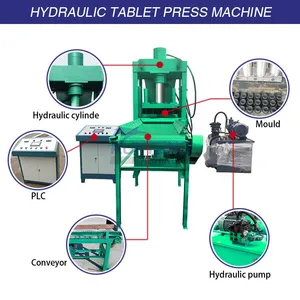 Low Energy Consumption Solid Block Animal Mineral Licking Salt Block Seedling Block Hydraulic Forming Machine thumbnail-3