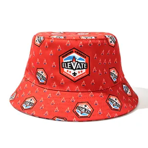 Customized Cotton Fashion Unisex Polyester Fisherman Sun Protection Cap Summer Beach Fishing Snapback Baseball Women's Men's Outdoor Bucket Hats thumbnail-5
