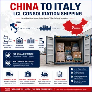 China to Italy LCL Consolidation Service for Small Importers thumbnail-1