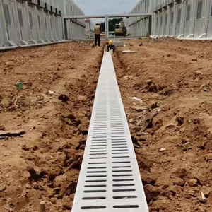 Heavy Duty Reinforced FRP Channel Floor Trench Drain System for Industrial Areas thumbnail-1