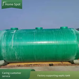 Factory Area Supporting Finished Frp Septic Tanks, Three - Compartment Prefabricated, Buried Domestic Sewage Collection Tanks thumbnail-4