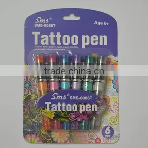 Glitter Gel Tattoo Pen 6 Colors thumbnail-4