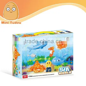 Funny Plastic ABS Brick Blocks , Building Block for Sale thumbnail-1