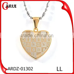 Trending Hot Products 2016 Engravable Stainless Steel Heart Pendant thumbnail-1