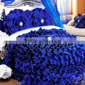 Handwork/Patchwork Luxcury Blue Wedding Bedding Set Turkey and Middle East Style thumbnail-1