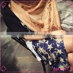 Fashion Lady Star Print Scarf Women Scarf Hot Selling thumbnail-1