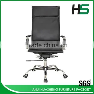 Anji Leather Chair Stainless Steel thumbnail-1