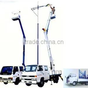 High Quality Vehicular Self-propelled Articulated Work Platform/hydraulic Vehicle Mounted Boom Lift Platform thumbnail-5