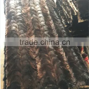 New Black Fox Fur Plate Blanket Top Quality Fox Skin thumbnail-1