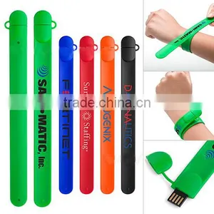 Custom Logo Printed Slap Bracelet Usb 8gb Accept Paypal thumbnail-2
