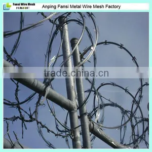 Double Loop Security Concertina Razor Barbed Wire With Pallet thumbnail-1