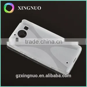 Slim Transparent Crystal Clear TPU Back Cover for Microsoft Lumia 950 thumbnail-3