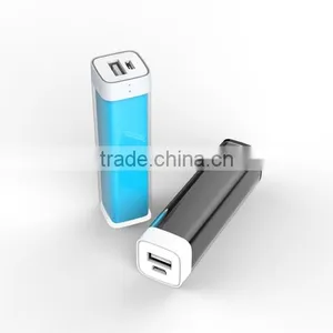 Mini 2600mAh External Battery Pack Compact "Lipstick" Size USB Universal Portable Power Bank Charger thumbnail-2