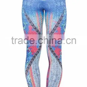 High Waist Gym Compression Yoga Pants/sublimation Printed Yoga Pants/custom Colorful Yoga Pants thumbnail-2