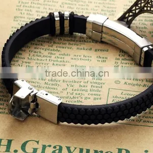 Most Popular Bracelet Silicone Metal New Trendy thumbnail-4
