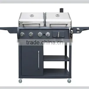 Deluxe Professional Gas & Charcoal Combinationed Grill GB-6105 thumbnail-1