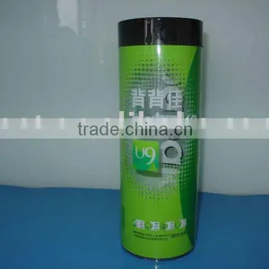 Injection Molded Clear Pvc Square Tube With Diameter 5.7cm,sealed Bottom and Hanger Caps thumbnail-1